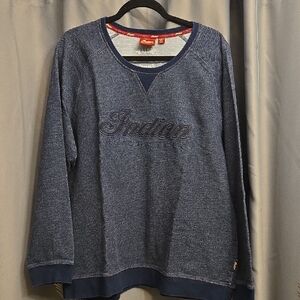 Indian Motorcycle Blue Sweatshirt Sz 2XL